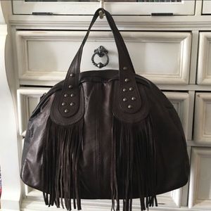 Sundance Catalog Domed Leather Made In Italy Bag